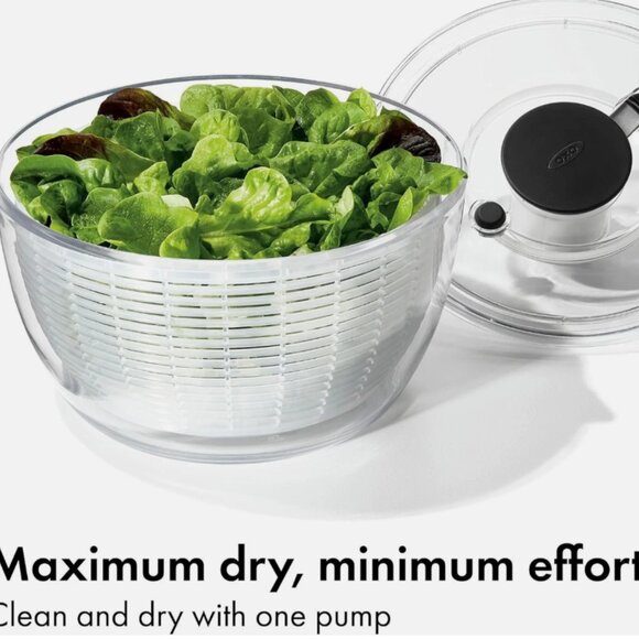 Salad Spinner, 6.22 Qt Lettuce & Vegetable Washer ( XOXO, BRAND NEW) - Picture 9 of 9